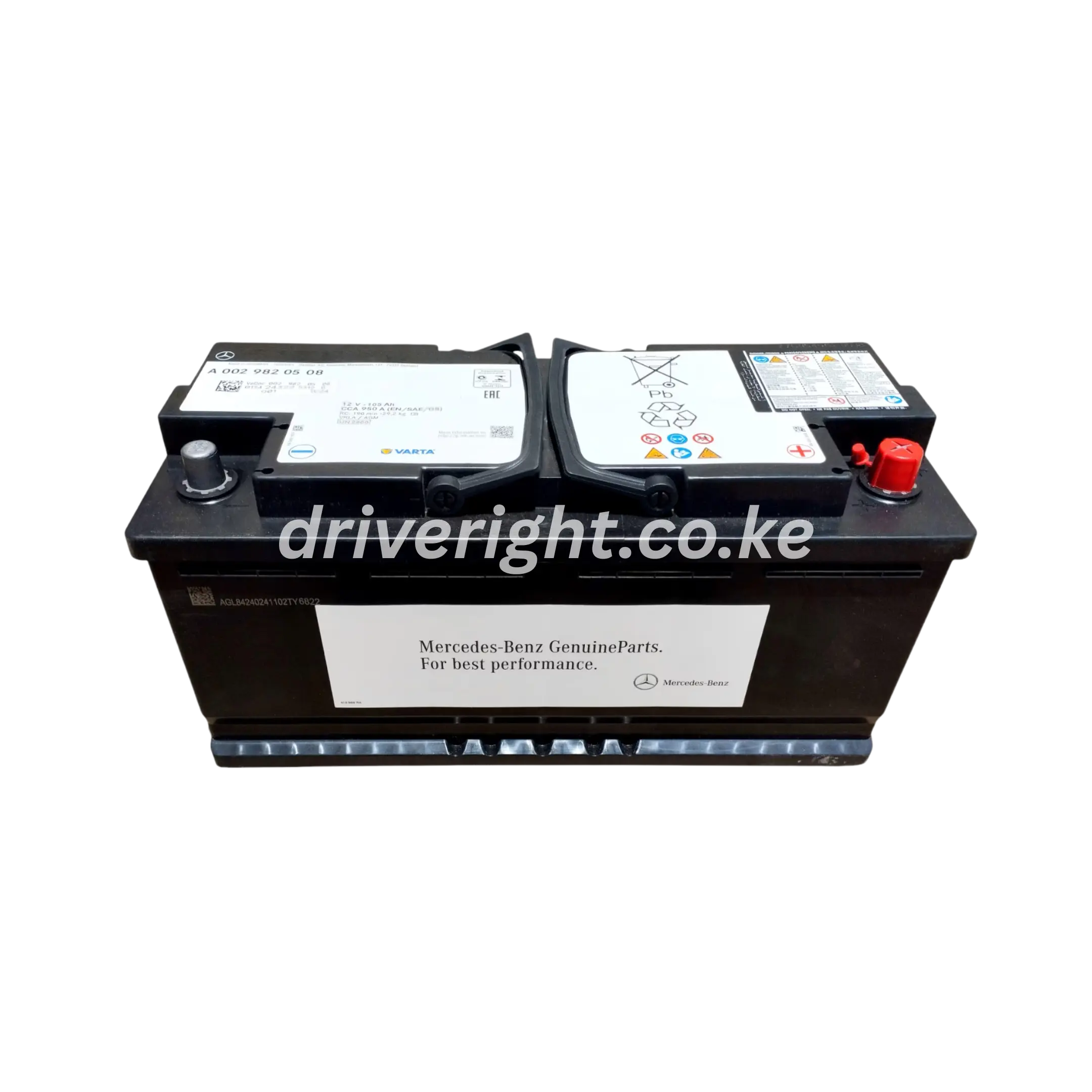 VOLVO AGM 80 12V 80Ah 800CCA OEM battery | DriveRight Supplies KE