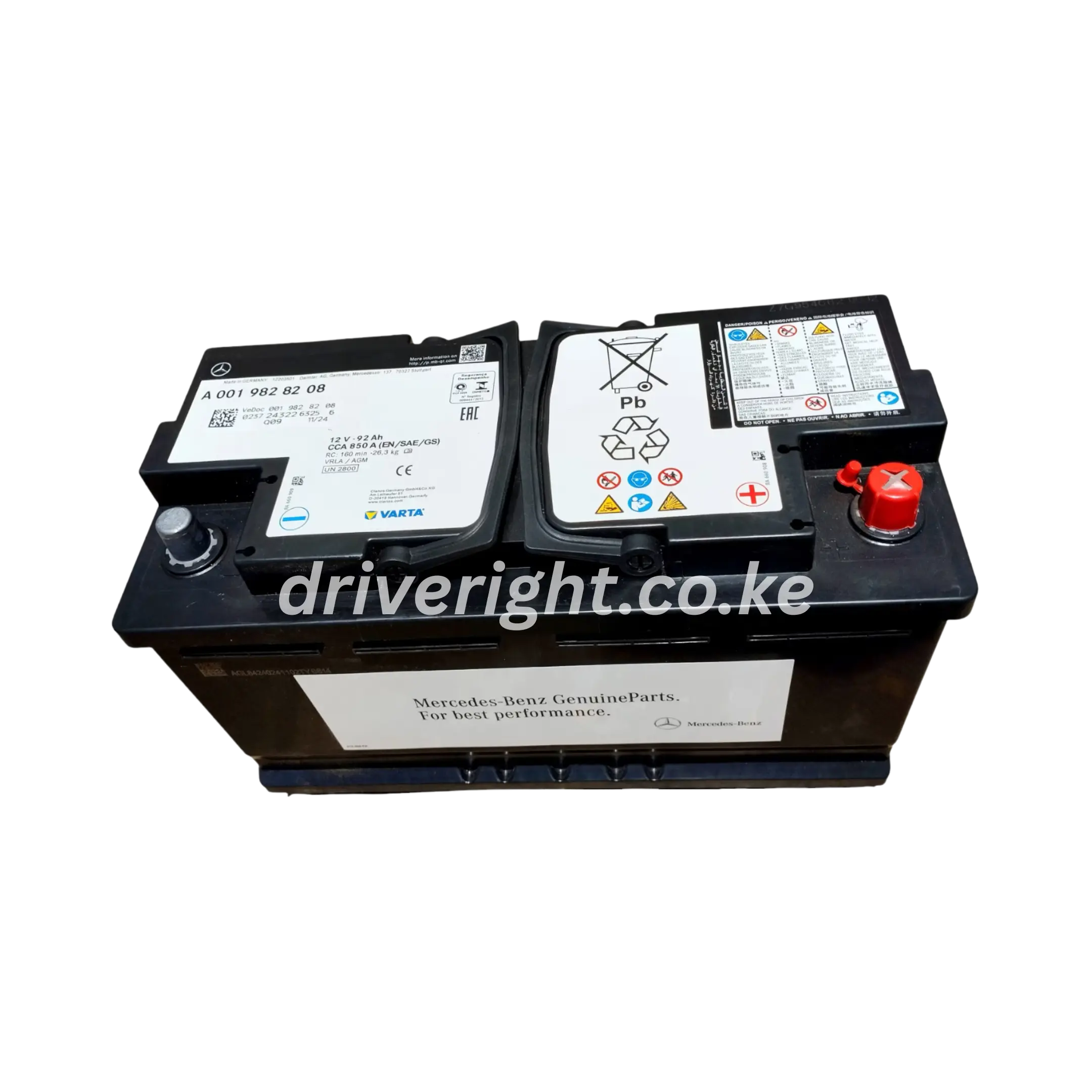 VOLVO AGM 80 12V 80Ah 800CCA OEM battery | DriveRight Supplies KE