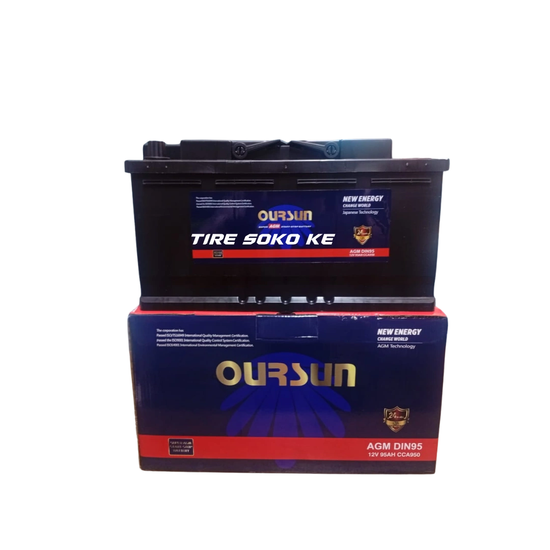 Oursun AGM 95 12V 95Ah  950CCA Car Battery