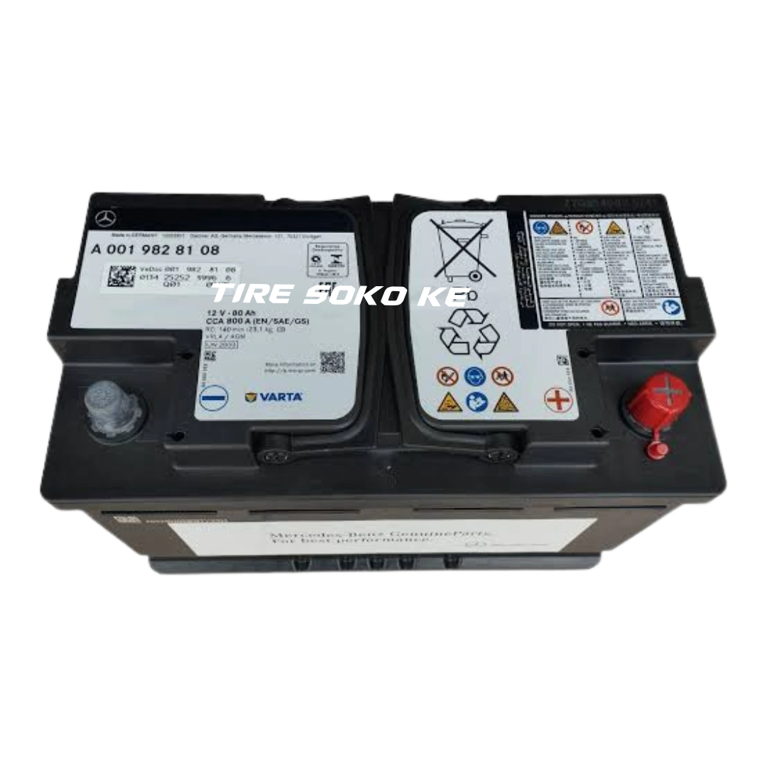 Mercedes Benz AGM 80 12V 80Ah 800CCA OEM Battery
