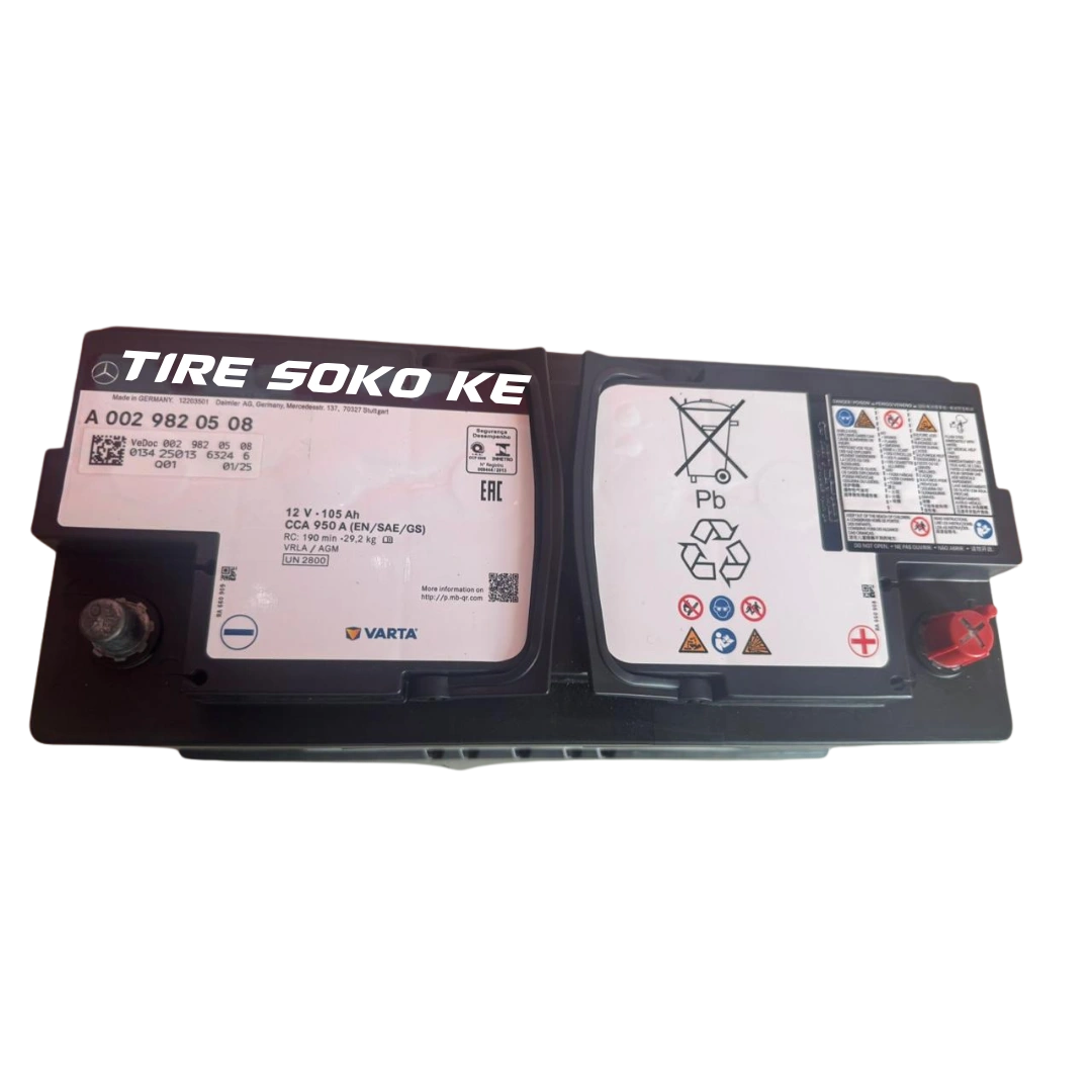 Mercedes Benz AGM 105 12V 105Ah 950CCA OEM Battery