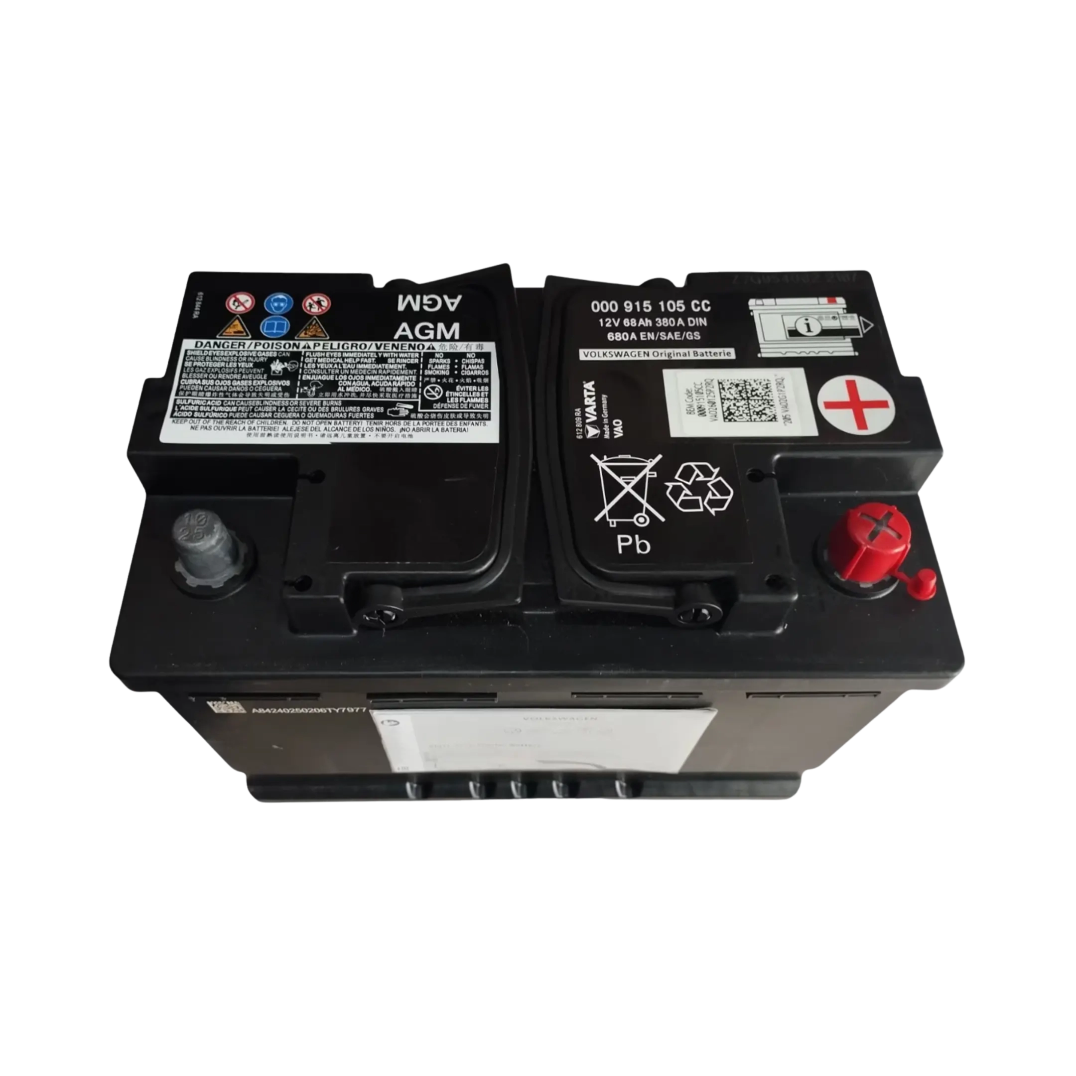 Volkswagen AGM 68 12V 68Ah 680CCA OEM Battery