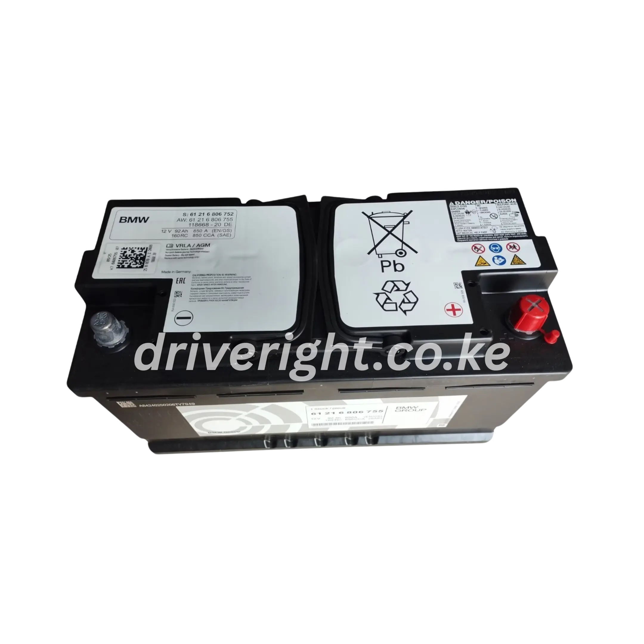 VOLVO AGM 80 12V 80Ah 800CCA OEM battery | DriveRight Supplies KE